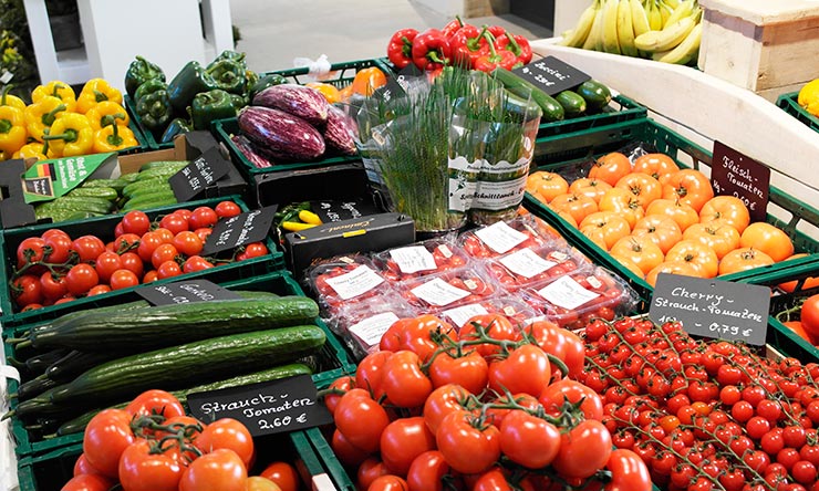 Frisches Obst und Gemüse